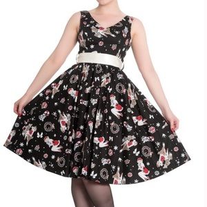 EUC HELLBUNNY Holiday Pinup Dress